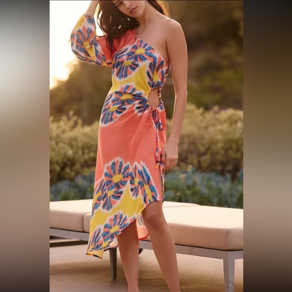 Anthropologie By Anthropologie One-Shoulder Dress